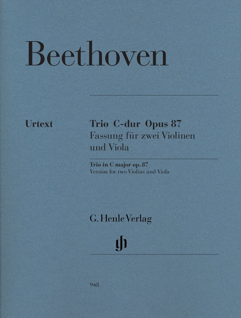 Beethoven, Trio op. 87 (2Vn,Va) (Henle)