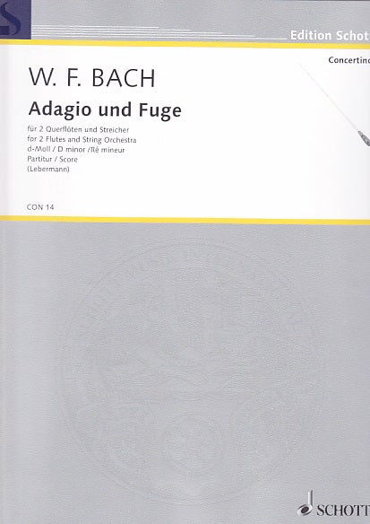 Bach,W.F., Adagio und Fuge in d, Fk 65 (Schott)