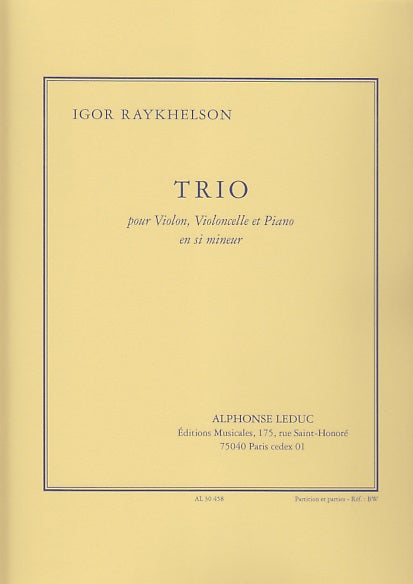 Raykhelson, Trio (Vn,Vc,Pf) (Leduc)