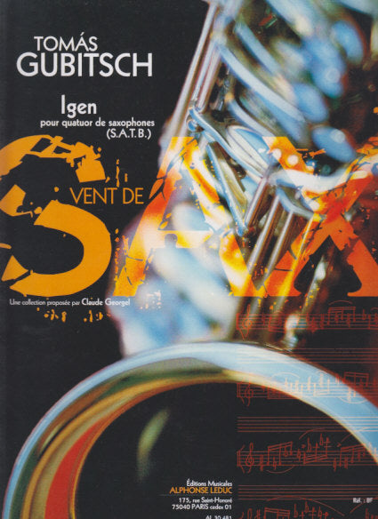 Gubitsch, Igen (SATB Sax) (Leduc)