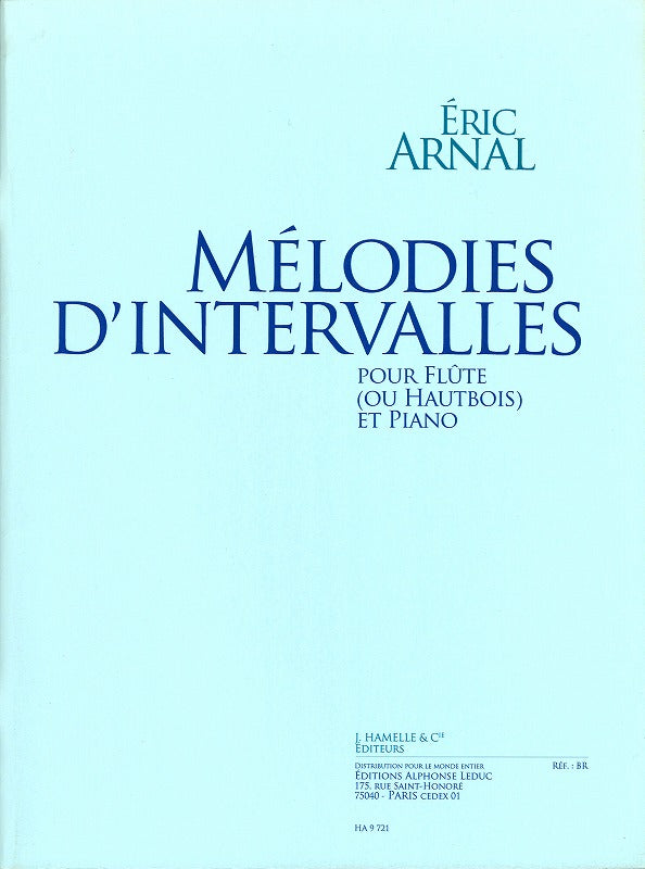 Arnal, Melodies d'intervalles (Fl/Ob,Pf) (Hamelle)
