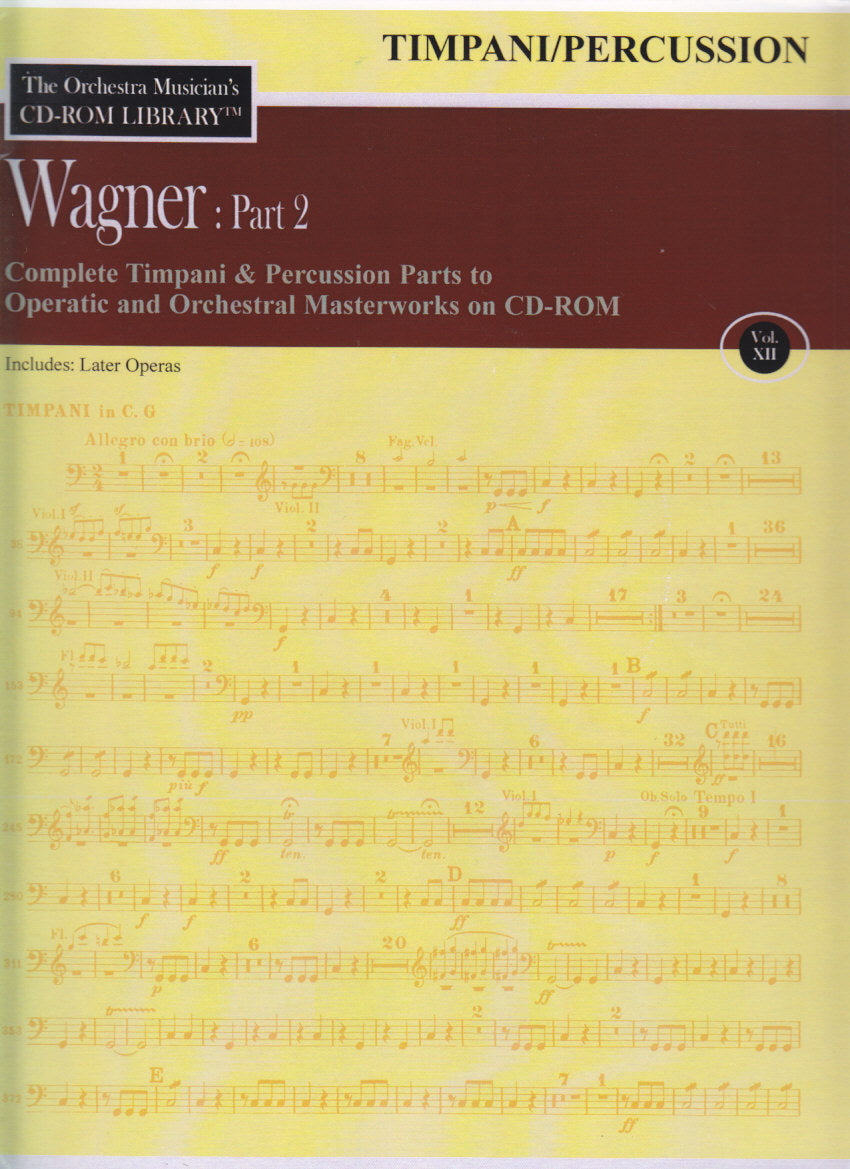 Orchestra Musician's CD-ROM 12 Timp/Perc (CD Sheet Music)