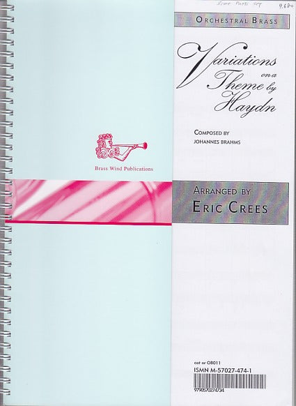 Brahms, Variations on a Theme by Haydn (Brass Wind Publications)