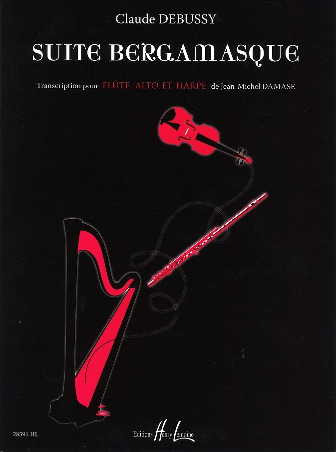 Debussy, Suite bergamasque (Fl,Va,Hrp) (Lemoine)