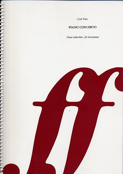 Vine, Concerto for Piano: 2-Pf Reduction (Faber Music)