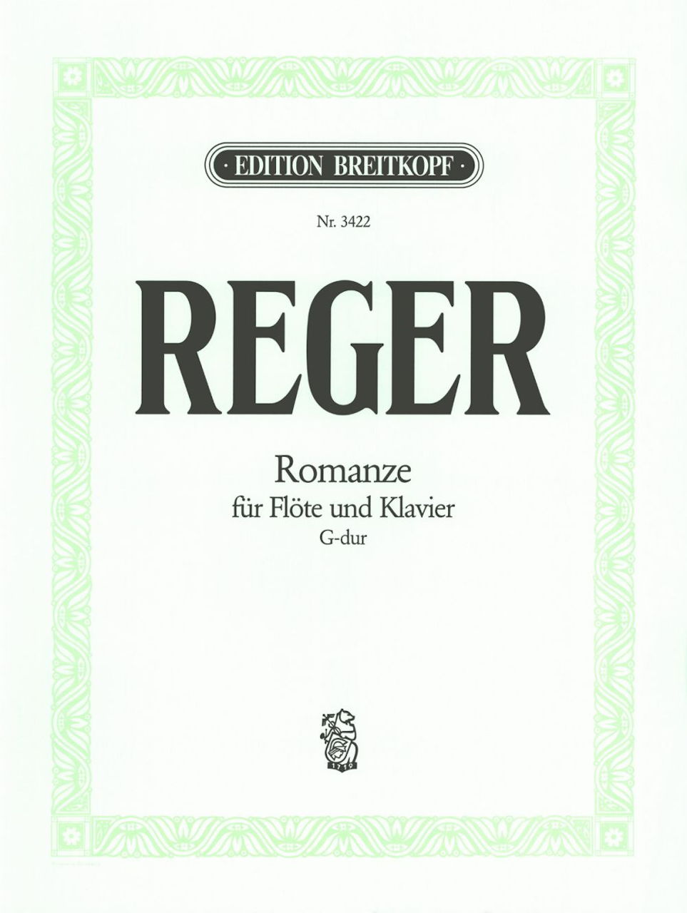 Reger, Romanze G-dur (Fl,Pf) (Schwedler) (Breitkopf)