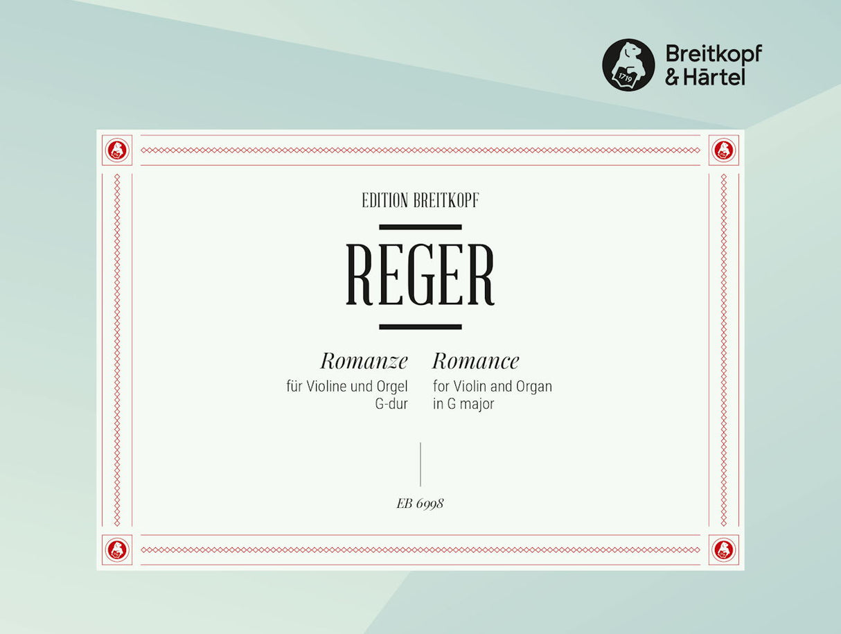 Reger, Romanze G-dur (Vn,Org) (Breitkopf)