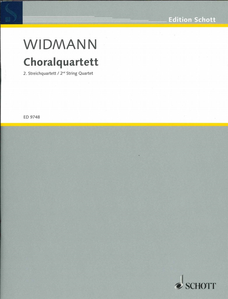 Widmann, Streichquartett Nr. 2 'Choral-' (Schott)