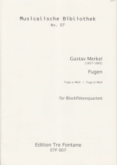 Merkel, Fugen (SATB Rec) (Tre Fontane)