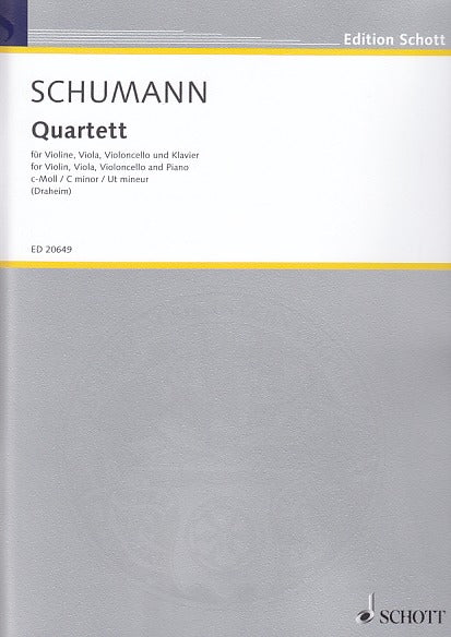 Schumann, Quartet in c, Anh, E1 (Schott)