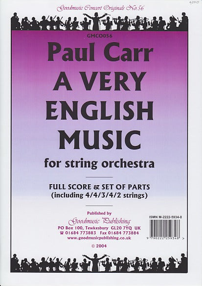Carr, Very English Music (Goodmusic Pub.)