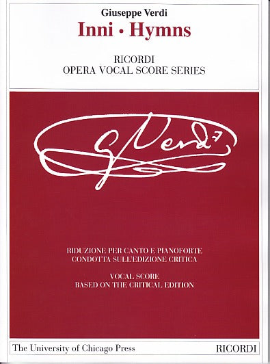 Verdi, Inni = Hymns (Marvin) (Chicago Press, The University of/Ricordi)