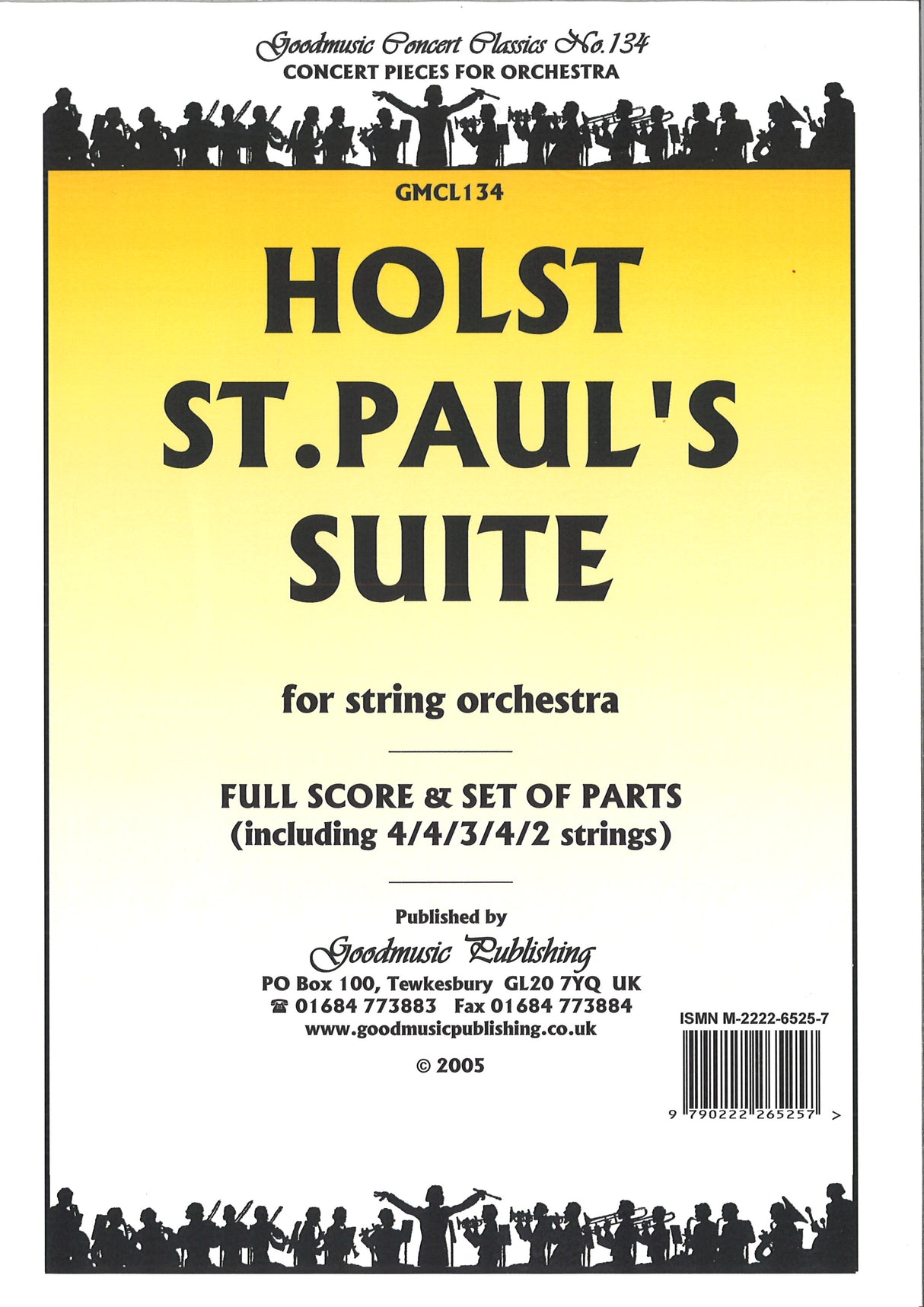Holst, St. Paul's Suite (Set) (Goodmusic Pub.)