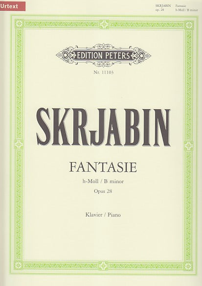 Scriabin, Fantasie op. 28 h-moll (Peters)