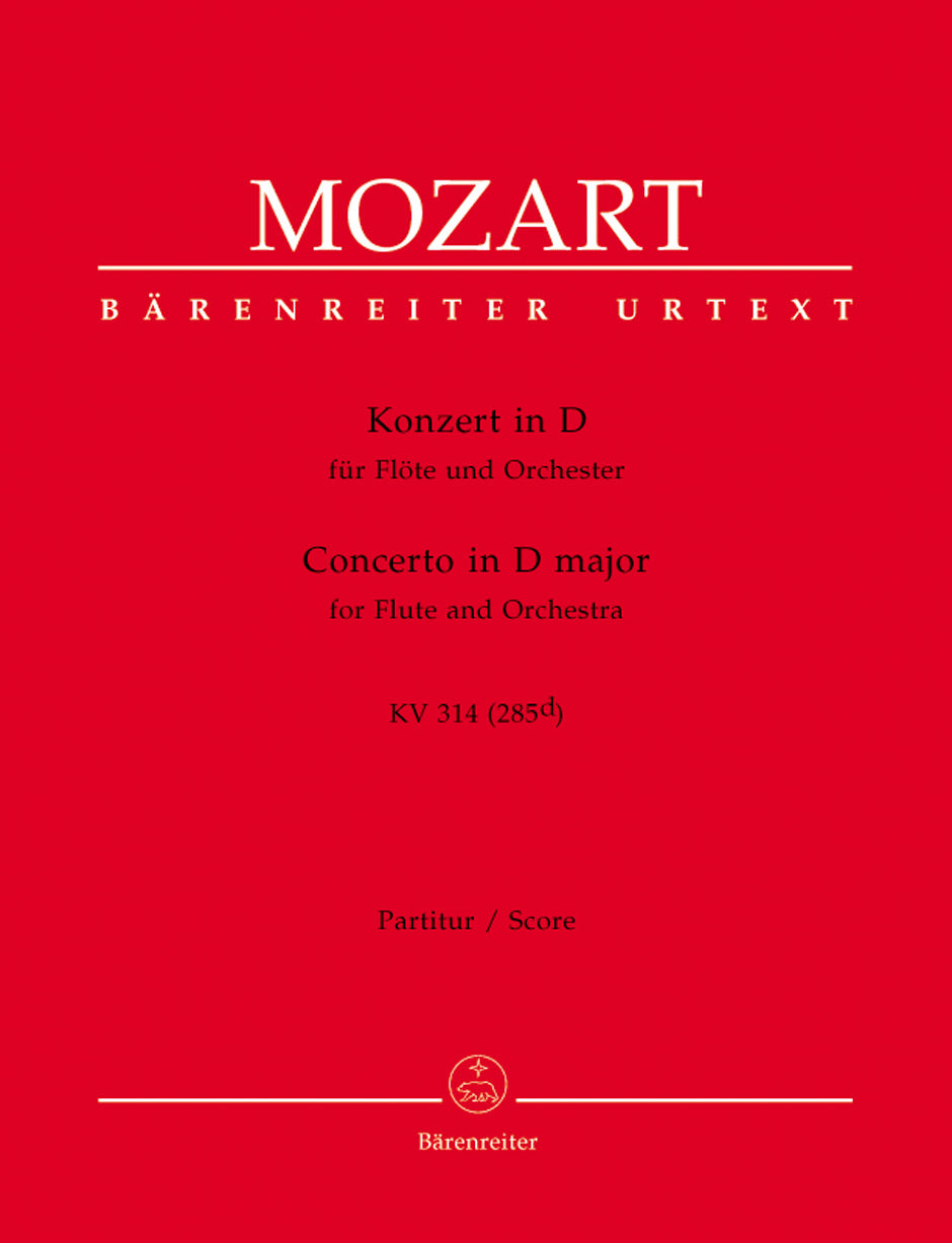 Mozart, Concerto KV 314 in D Partitur (Barenreiter)