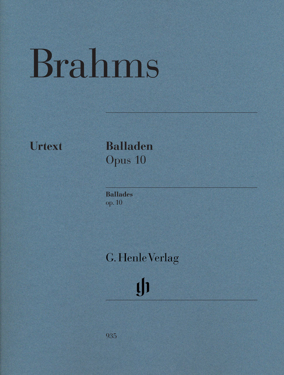 Brahms, Balladen op. 10 (Eich) (Henle)