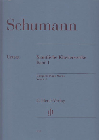 Schumann, Klavierwerke 1: op. 1-7 (Henle)