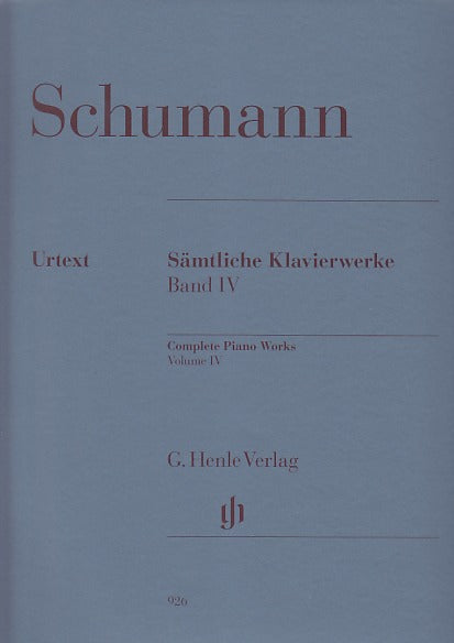 Schumann, Klavierwerke 4: op. 17-23 (Henle)