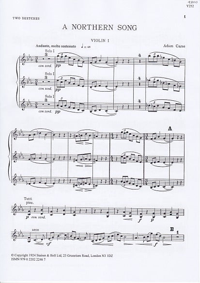 Carse, 2 Sketches (Set of Parts) (Stainer & Bell)