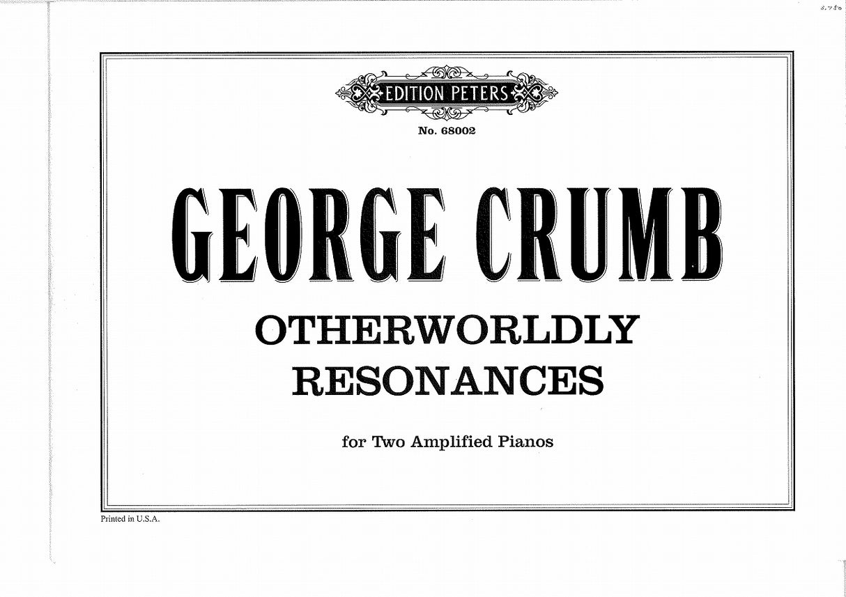 Crumb, Otherworldy Resonace (2 amp.Pf) (Peters)