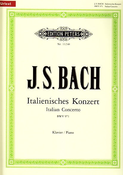 Bach, Italienisches Konzert (Bartels) (Peters)