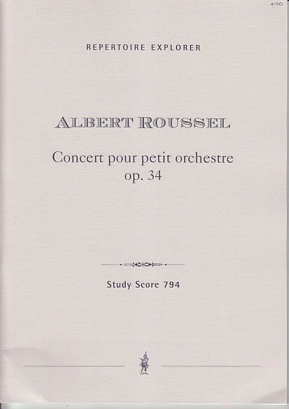 Roussel, Concert pour petit orch. op. 34 (Hoflich)