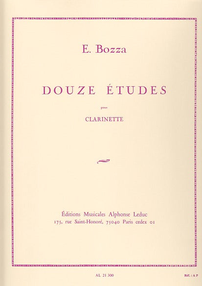 Bozza, 12 Etudes (Leduc)