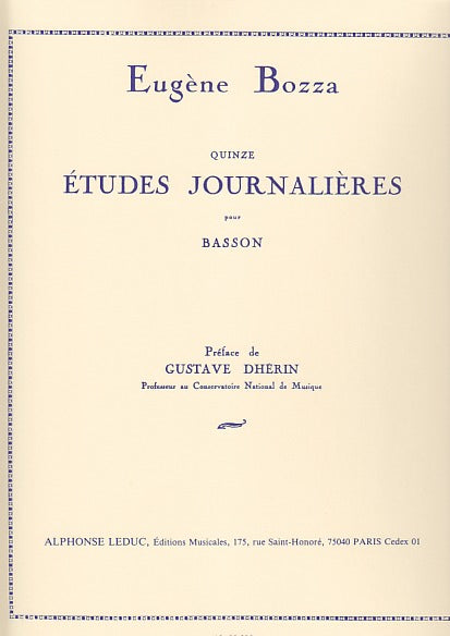 Bozza, 15 Etudes journalieres op. 64 (Leduc)