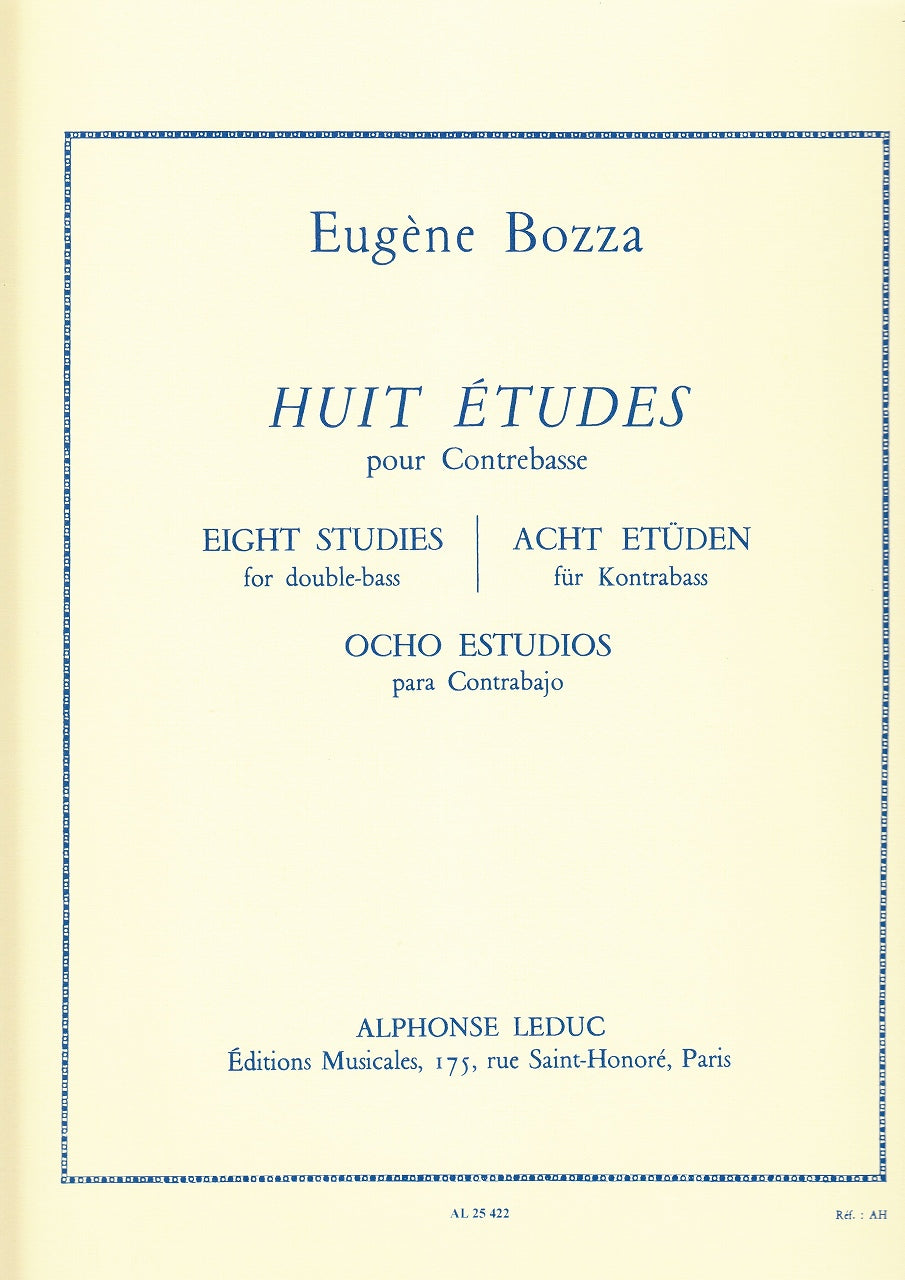 Bozza, 8 Etudes (Leduc)