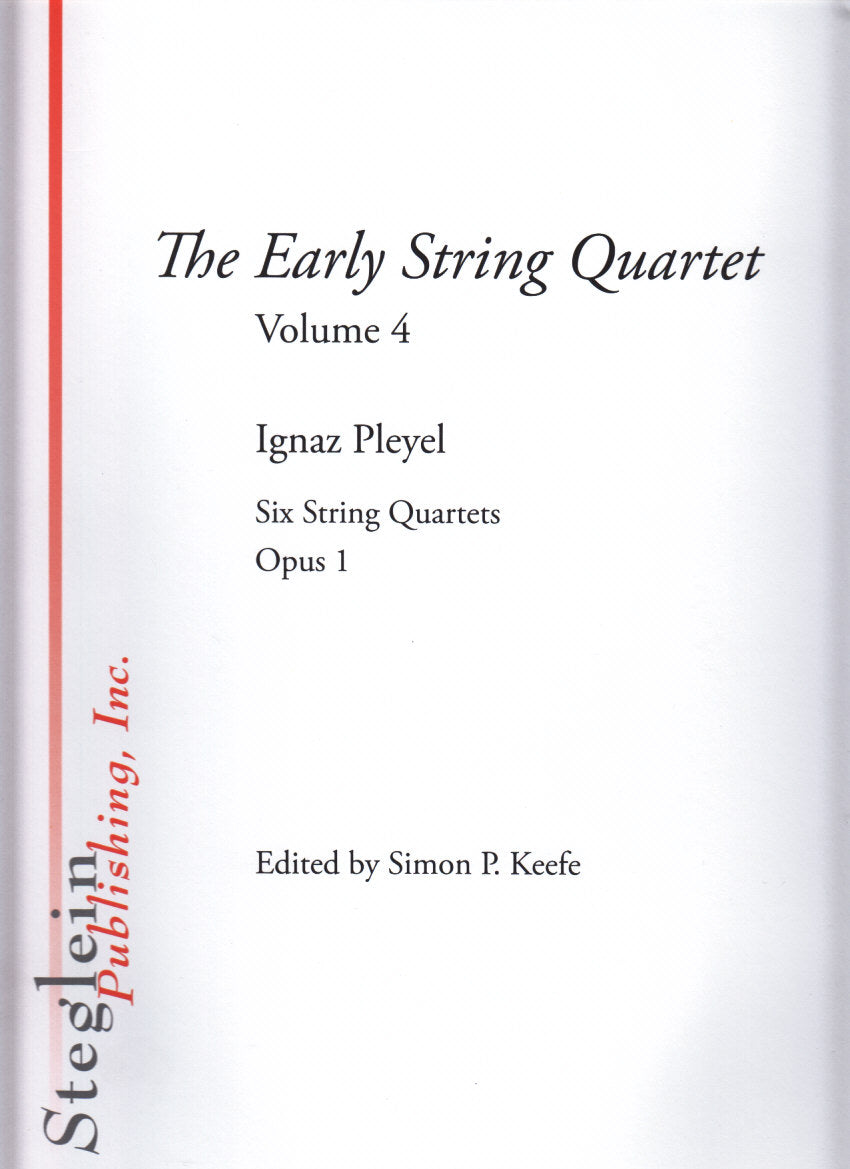 Pleyel, String Quartets op. 1 (Score) (Steglein Pub.)