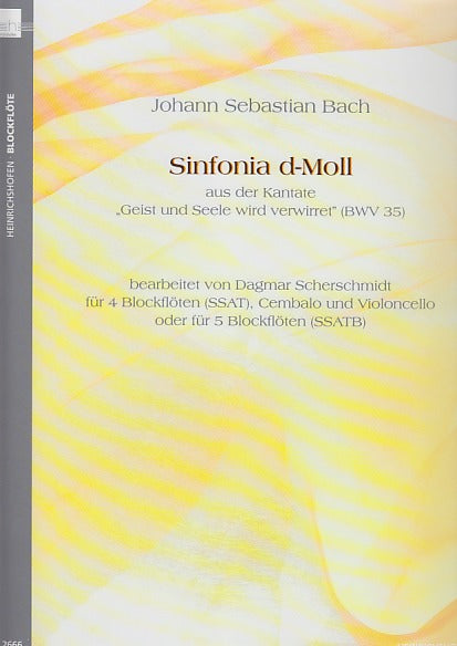 Bach, Sinfonia in d BWV 35 (Heinrichshofen)