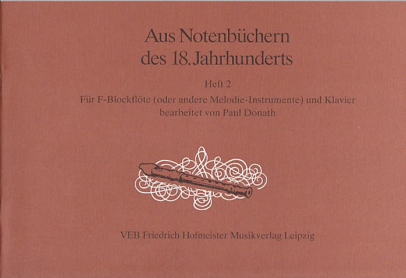 Aus Notenbuchern des 18. Jahrhunderts: 2 (Hofmeister)