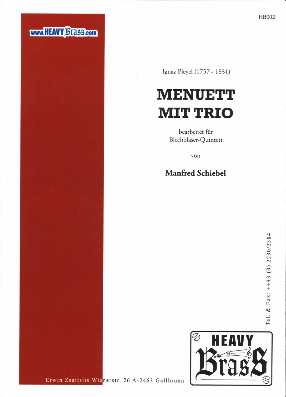 Pleyel, Menuett mit Trio (Heavy Brass)