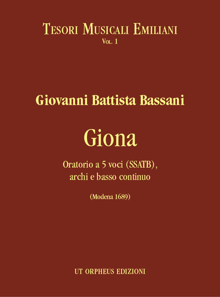 Bassani, Giona (1689): Oratorio (Ut Orpheus)