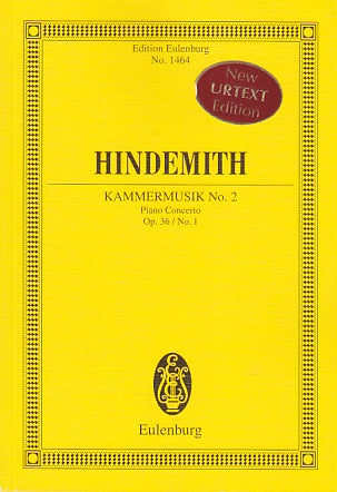 Hindemith, Kammermusik No. 2 op. 36/1 (Eulenburg)