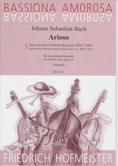 Bach, Arioso from BWV 1056 (4CB) (Hofmeister)