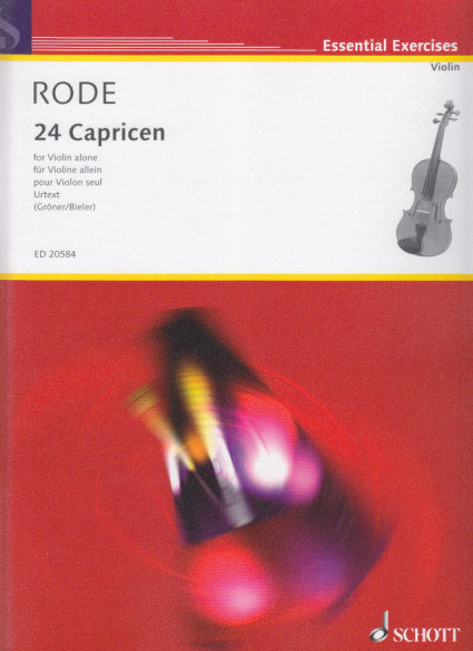 Rode, 24 Caprices (Groner/Bieler) (Schott)