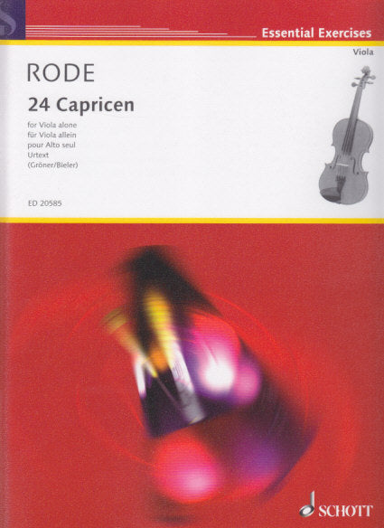 Rode, 24 Capricen (Groner/Bieler) (Schott)