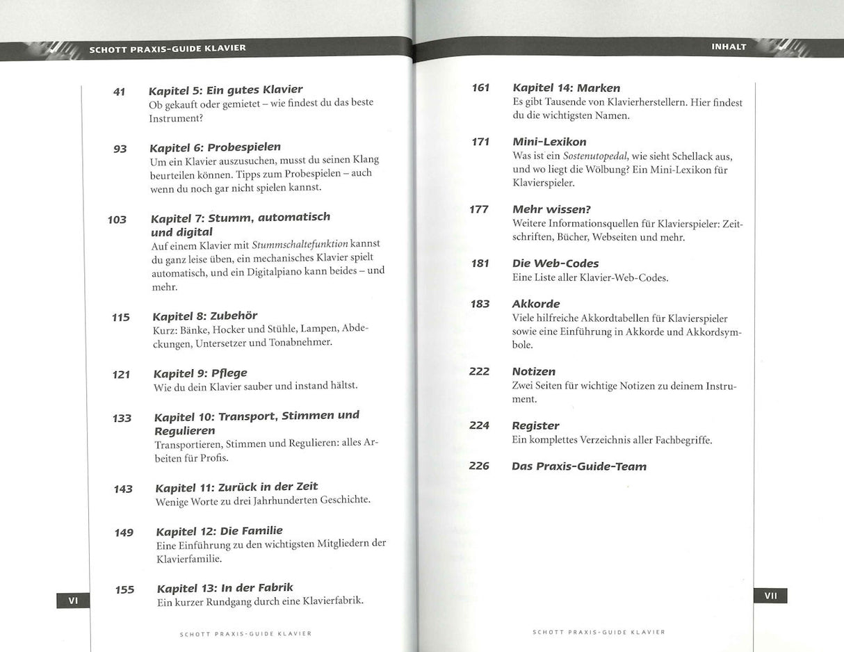 Pinksterboer, Schott Praxis-Guide Klavie (Schott)