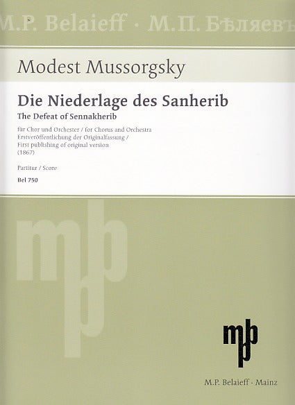 Mussorgsky, Sanherib/Sennakherib (1867) (Belaieff)