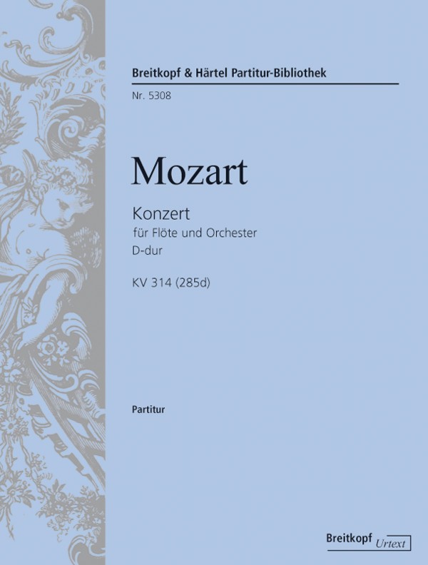 Mozart, Concerto for Flute KV 314 Score (Breitkopf)