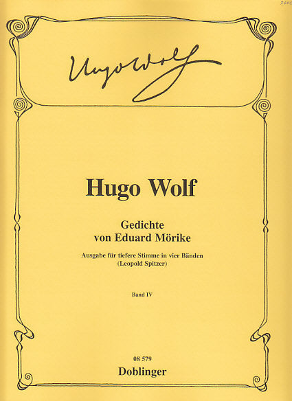 Wolf, Gedichte von Morike 4: 43-53 (Low) (Doblinger)