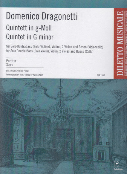 Dragonetti, Quintet in g (Score) (Doblinger)