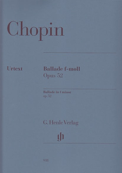 Chopin, Ballade op. 52 in f (Mullemann) (Henle)