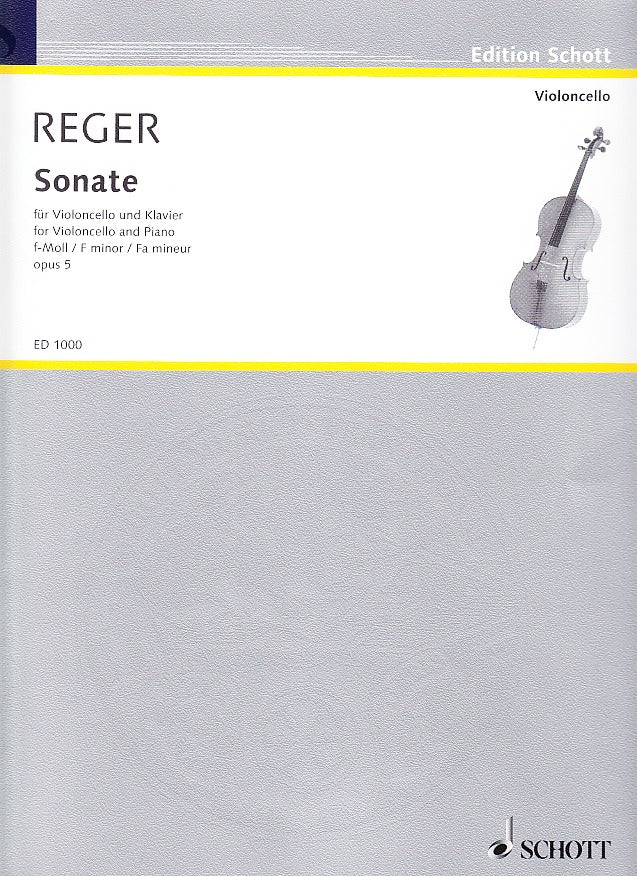 Reger, Sonata op. 5 in f (No. 1) (Schott)