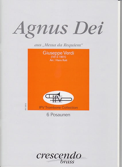 Verdi, Agnus Dei (Requiem) (6Tbn) (Crescendo Brass)