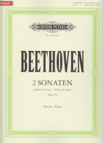 Beethoven, Sonatas op. 49/1-2 (Fischer) (Peters)