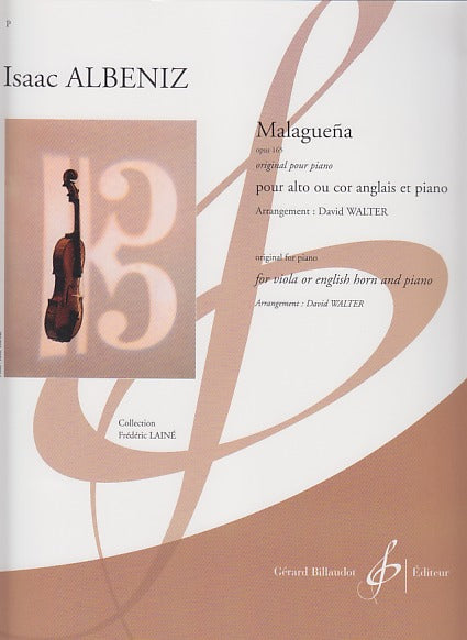 Albeniz, Malaguena op. 165 (Va/EHn,Pf) (Billaudot)