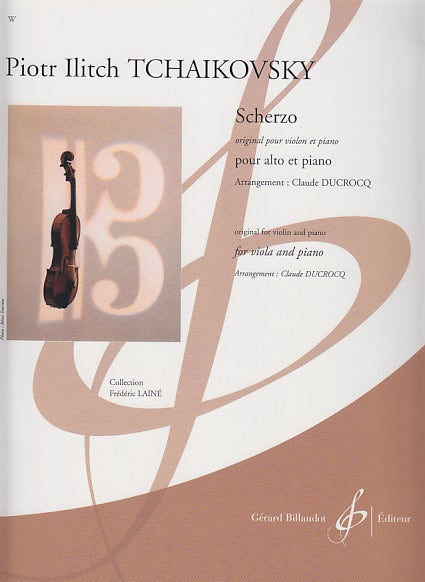Tchaikovsky, Scherzo (Va,Pf) (Billaudot)