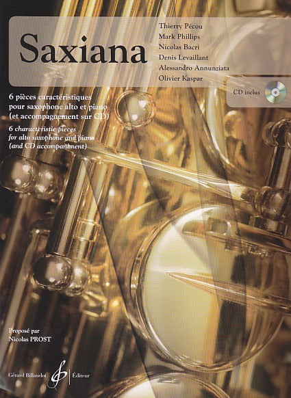 Saxiana: 6 pieces (+CD) (Billaudot)